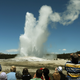 Yellowstone’s ‘Old Faithful’ geyser erupts around every 90 minutes. Photo from June 1, 2011.